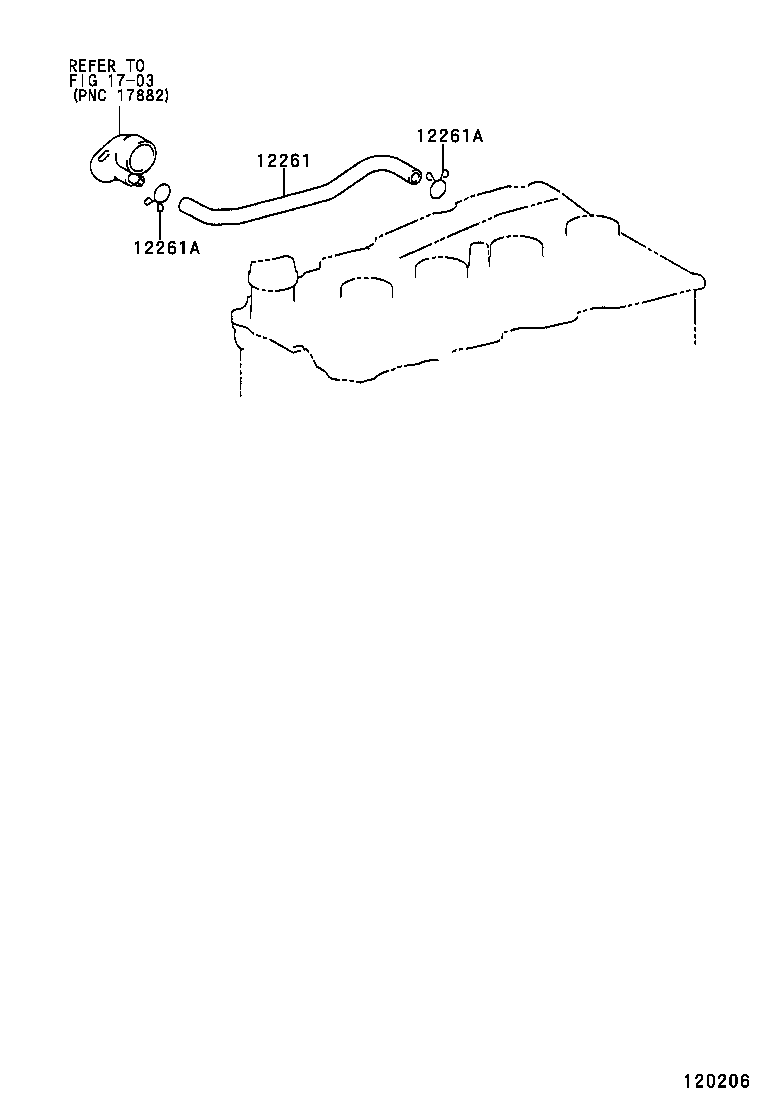 12262-75110 HOSE, VENTILATION, NO.2 product image