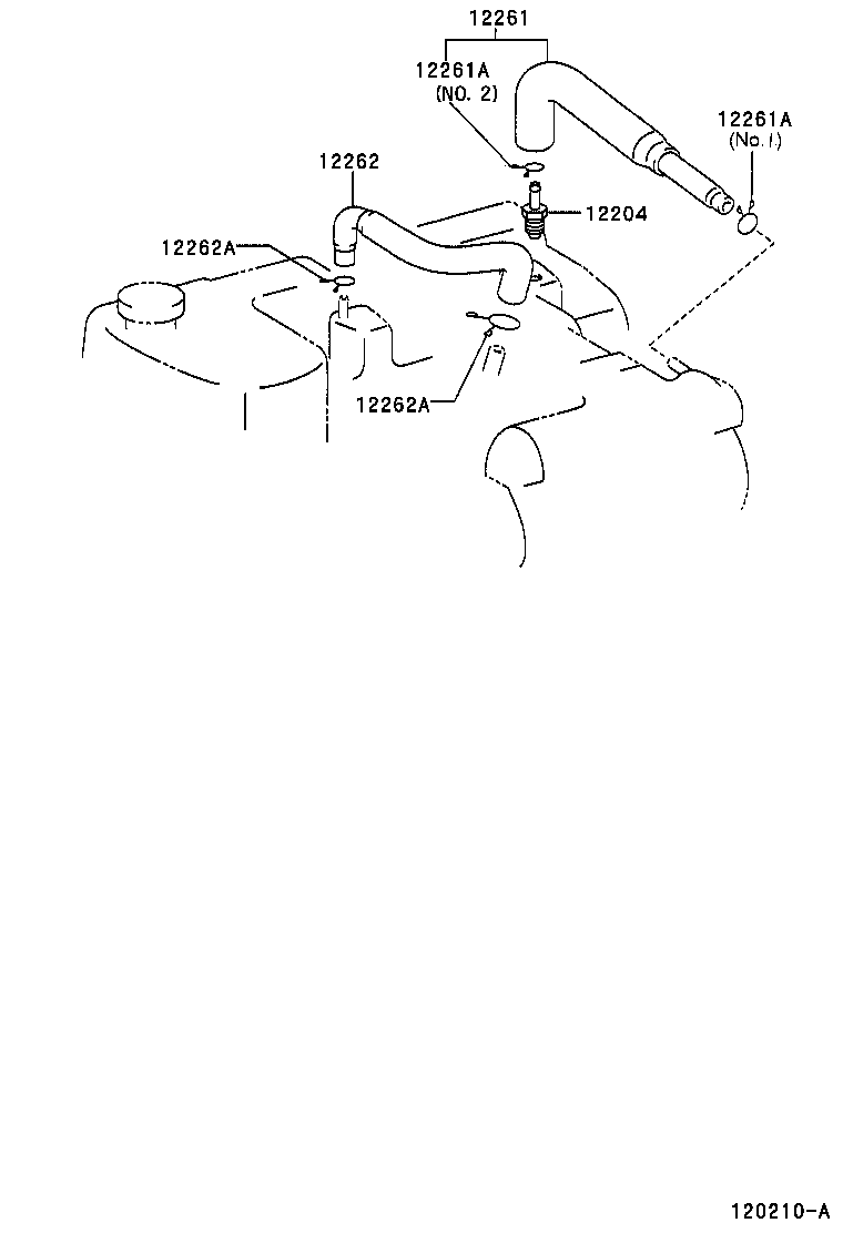 12261-30030 HOSE, VENTILATION product image