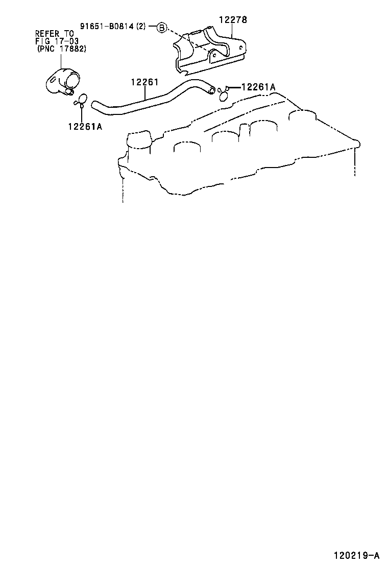 12261-30030 HOSE, VENTILATION product image