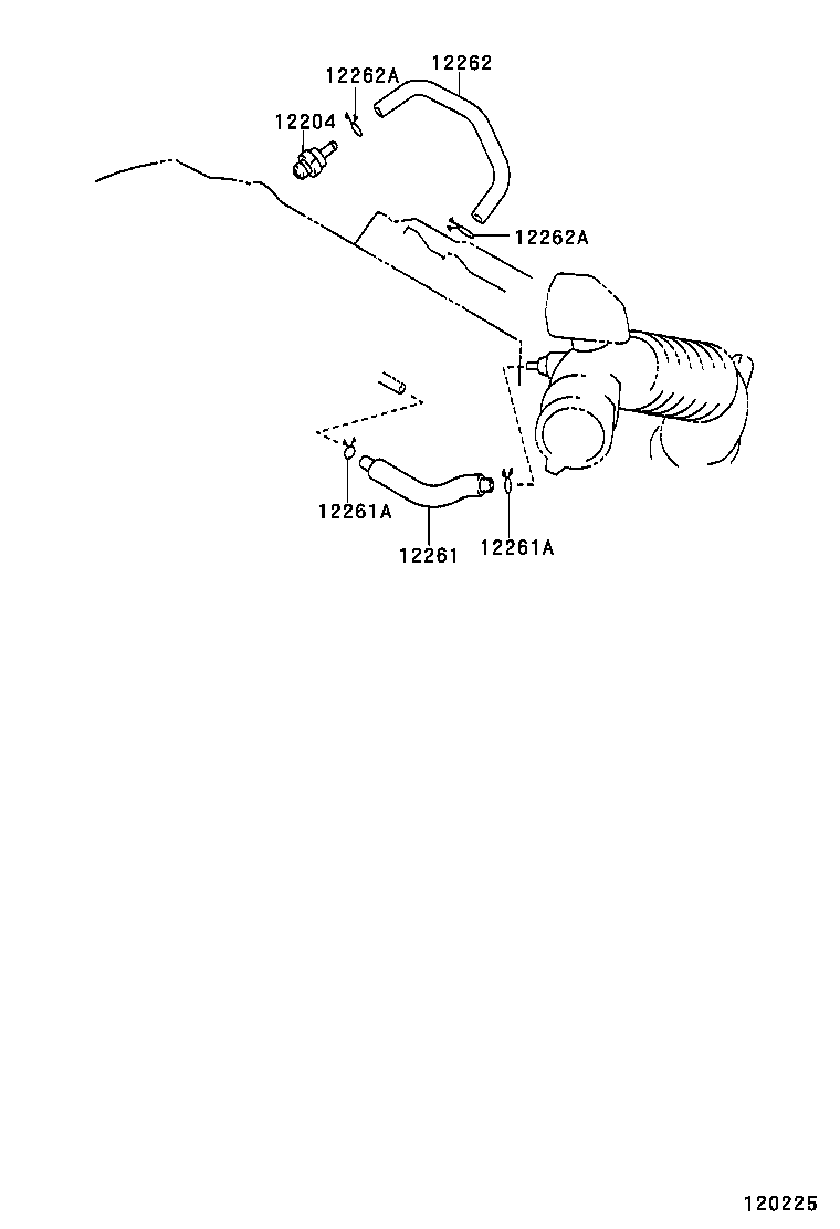12261-28060 HOSE, VENTILATION product image