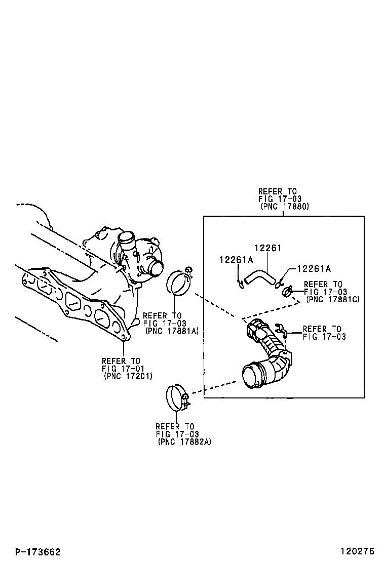 12261-23020 HOSE, VENTILATION product image