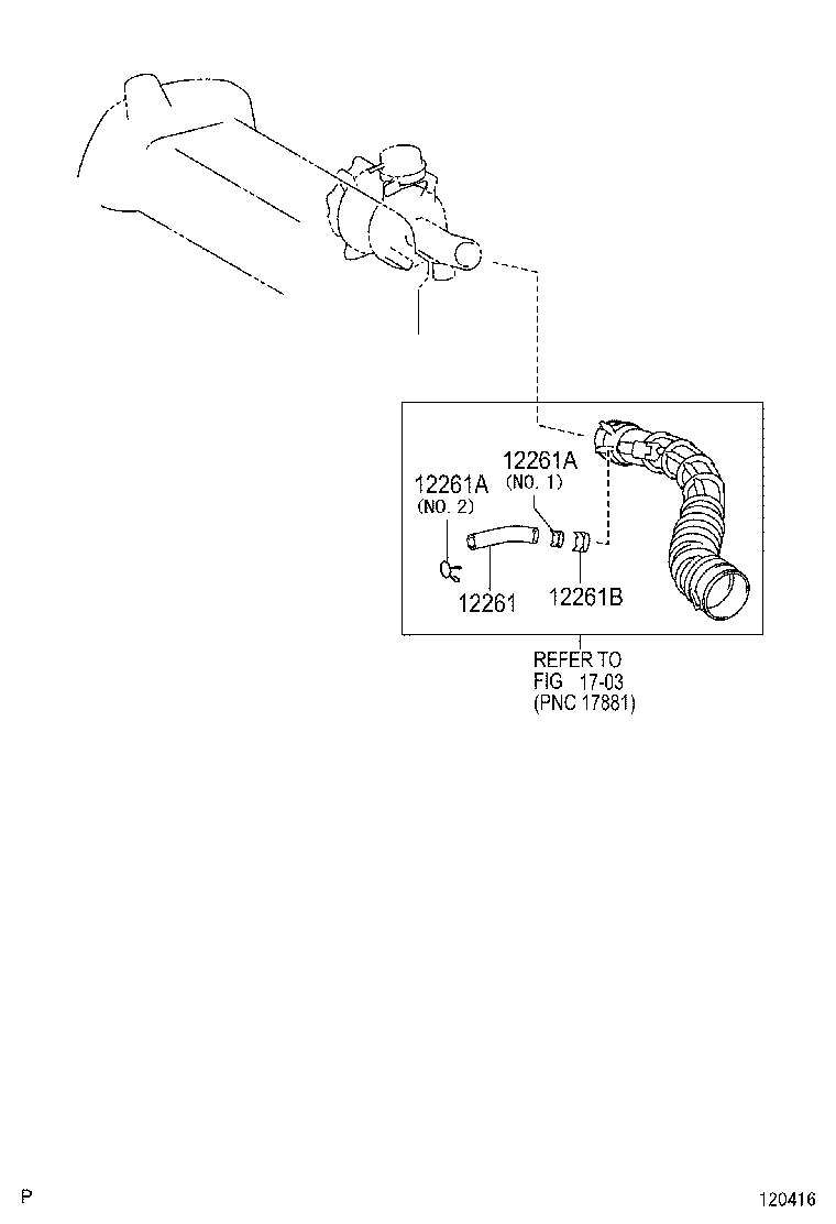 12262-0D060 HOSE, VENTILATION, NO.2 product image