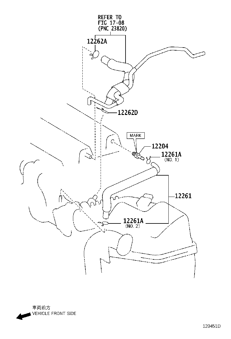 Toyota 90467-21152 CLIP(FOR VENTILATION HOSE NO.2)