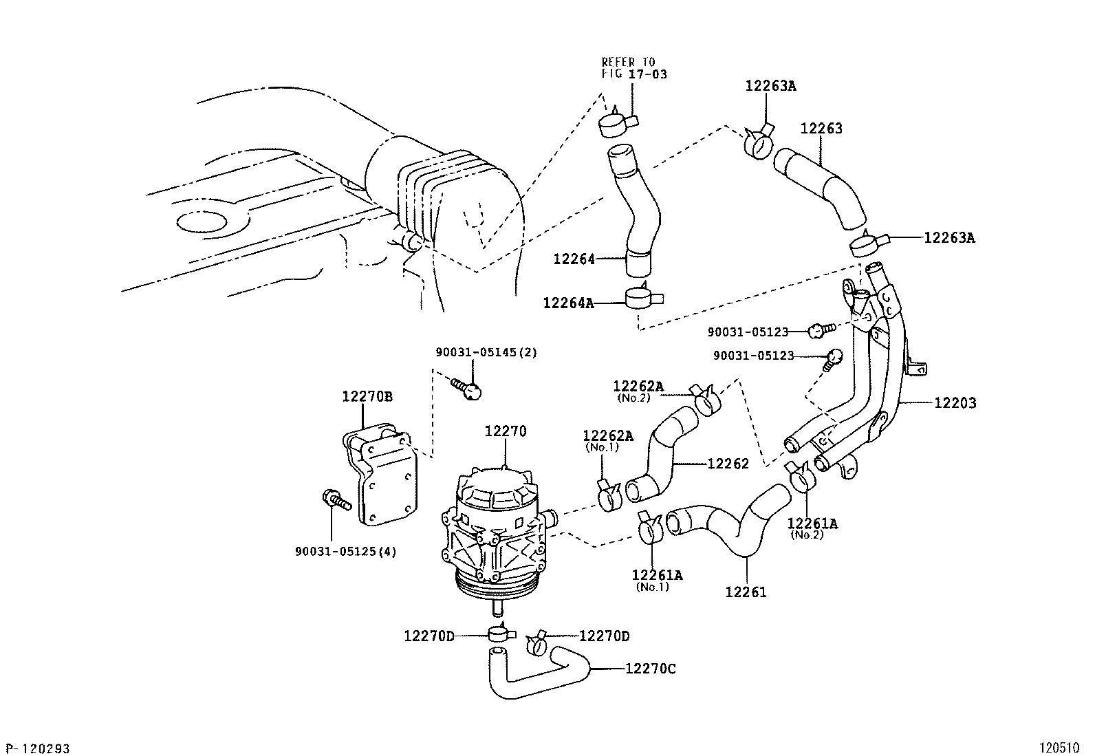 12251-78020 CLAMP, VENTILATION TUBE product image