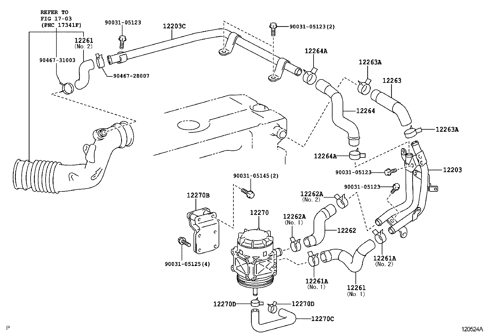 12260-E0020 HOSE, VENTILATION product image