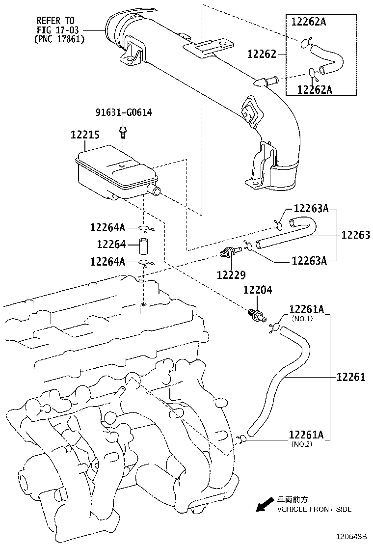 12264-75010 HOSE, VENTILATION, NO.4 product image