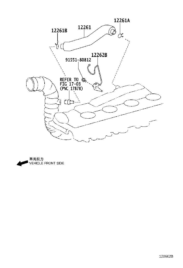 12278-0L010 INSULATOR, VENTILATION HOSE HEAT product image