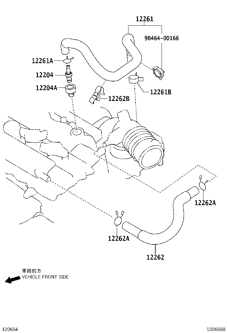 12262-37041 HOSE, VENTILATION, NO.2 product image