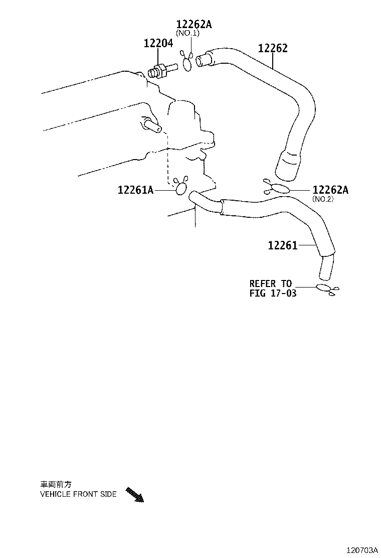 12211-0T040 CASE, VENTILATION, NO.1 product image