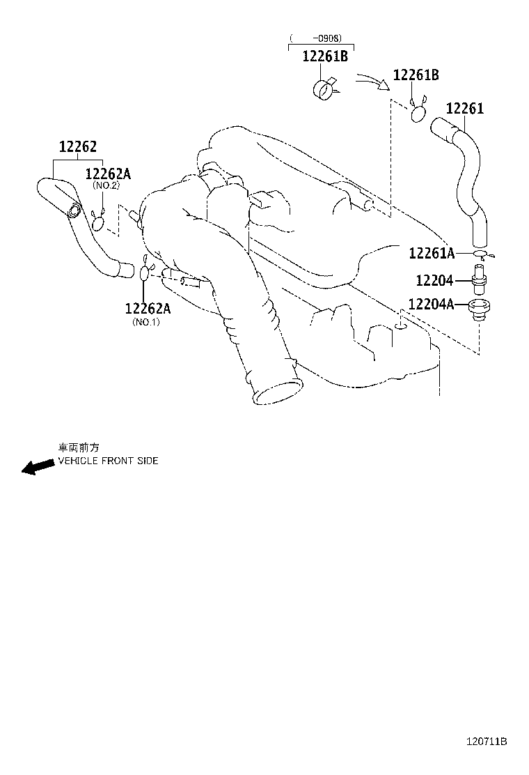 90467-18003 CLIP(FOR VENTILATION HOSE NO.2) product image