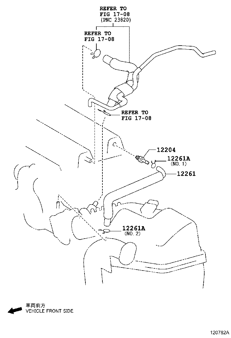 12260-40010 HOSE ASSY, VENTILATION product image