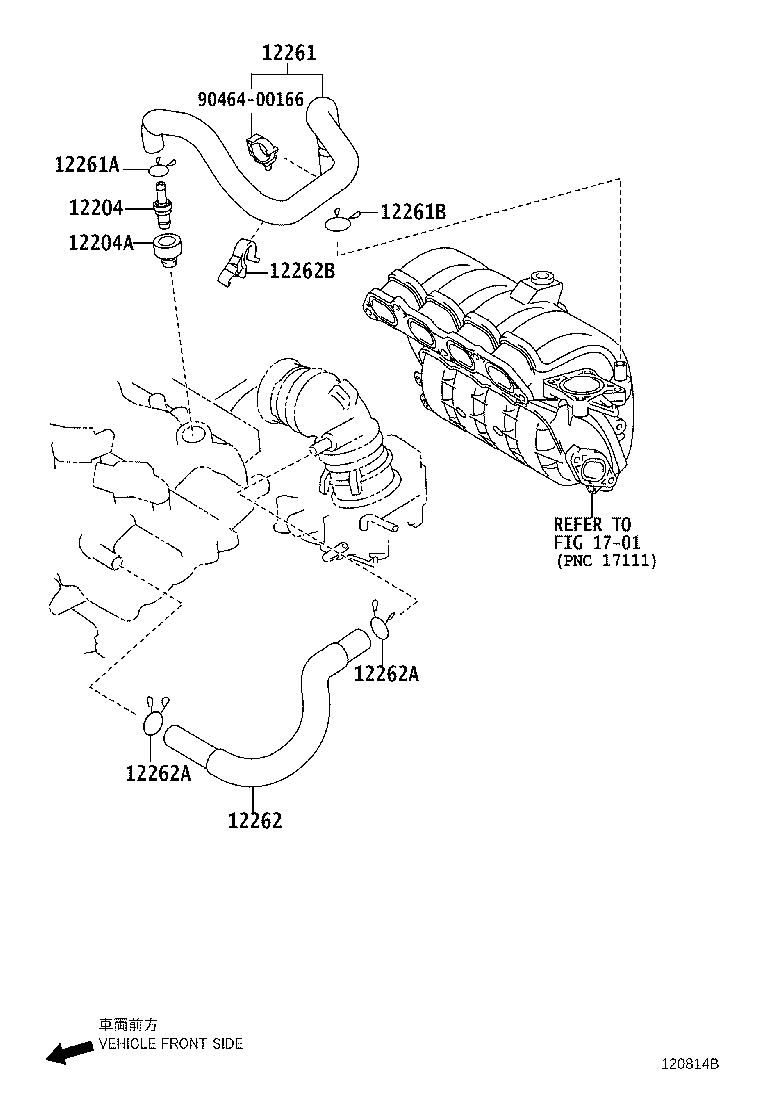 12261-21101 HOSE, VENTILATION product image