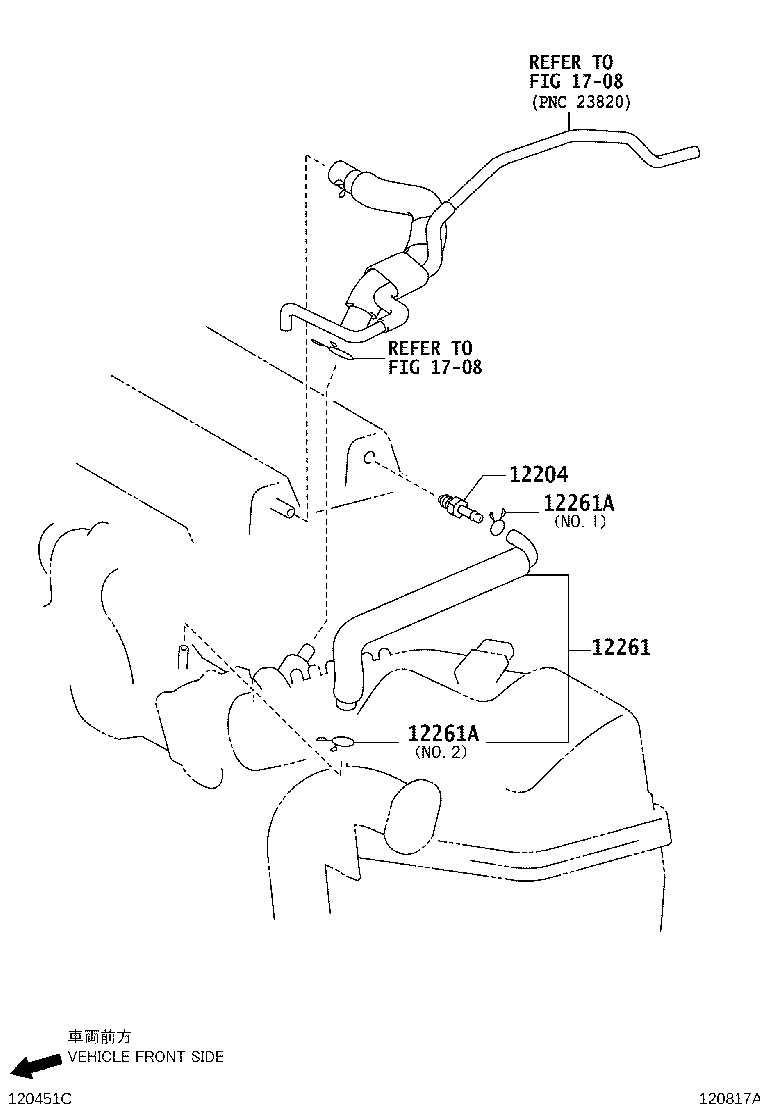 Toyota 12204-21013 VALVE SUB-ASSY, VENTILATION