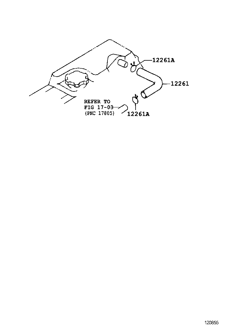 12262-75200 HOSE, VENTILATION, NO.2 product image
