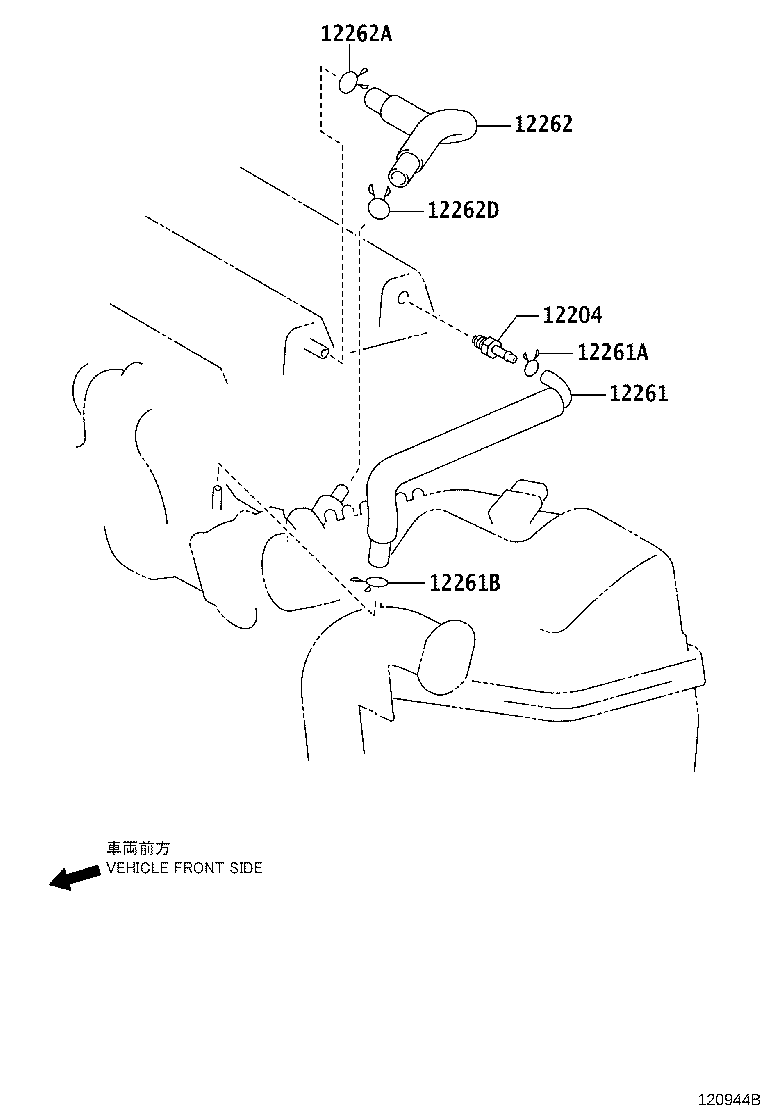 12211-0T040 CASE, VENTILATION, NO.1 product image