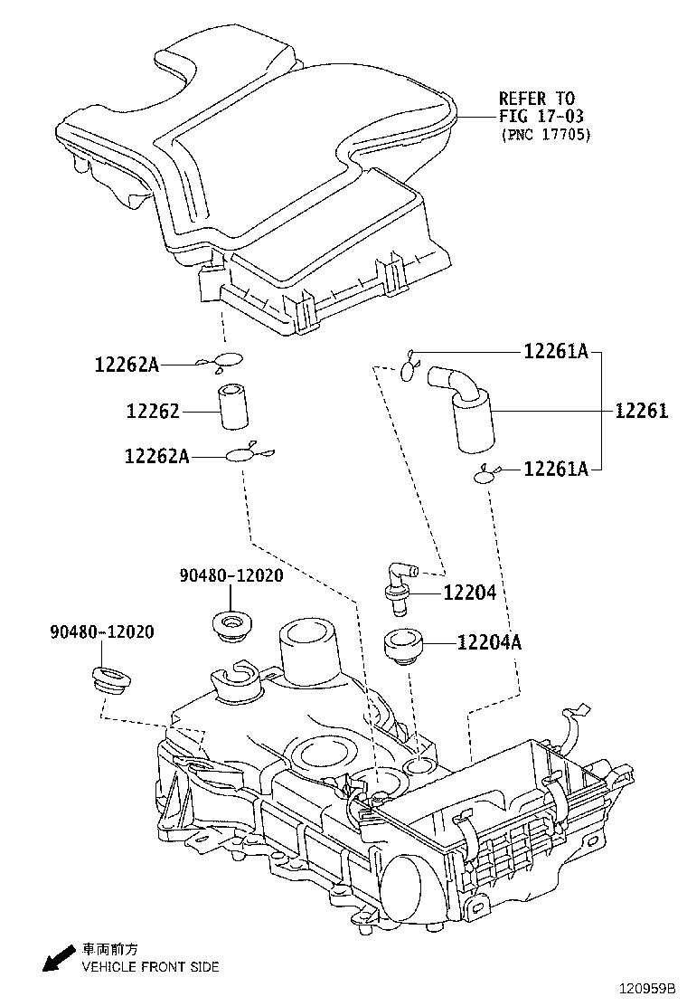 12251-47030 CLAMP, VENTILATION HOSE, NO.2 product image