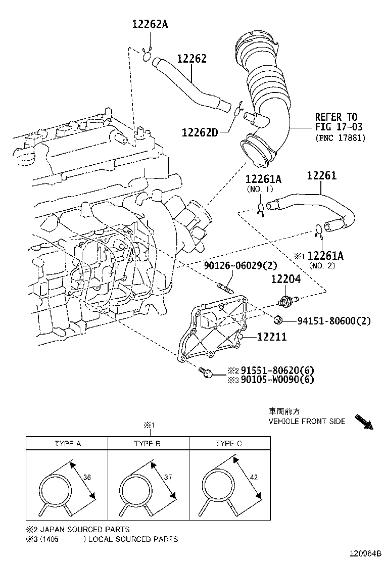 12204-37040 VALVE SUB-ASSY, VENTILATION product image