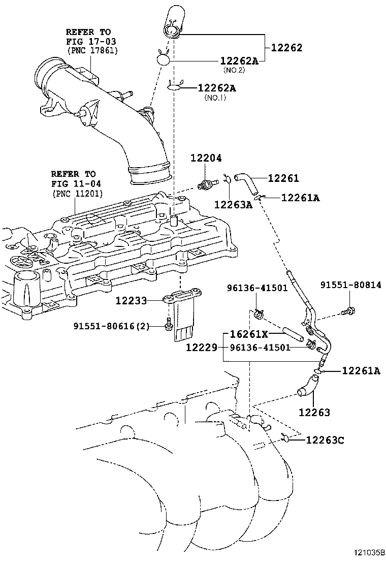 12261-0P100 HOSE, VENTILATION product image