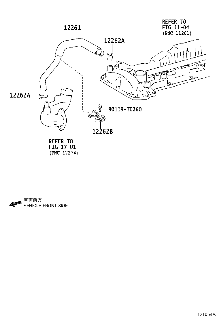 12262-0C070 HOSE, VENTILATION, NO.2 product image
