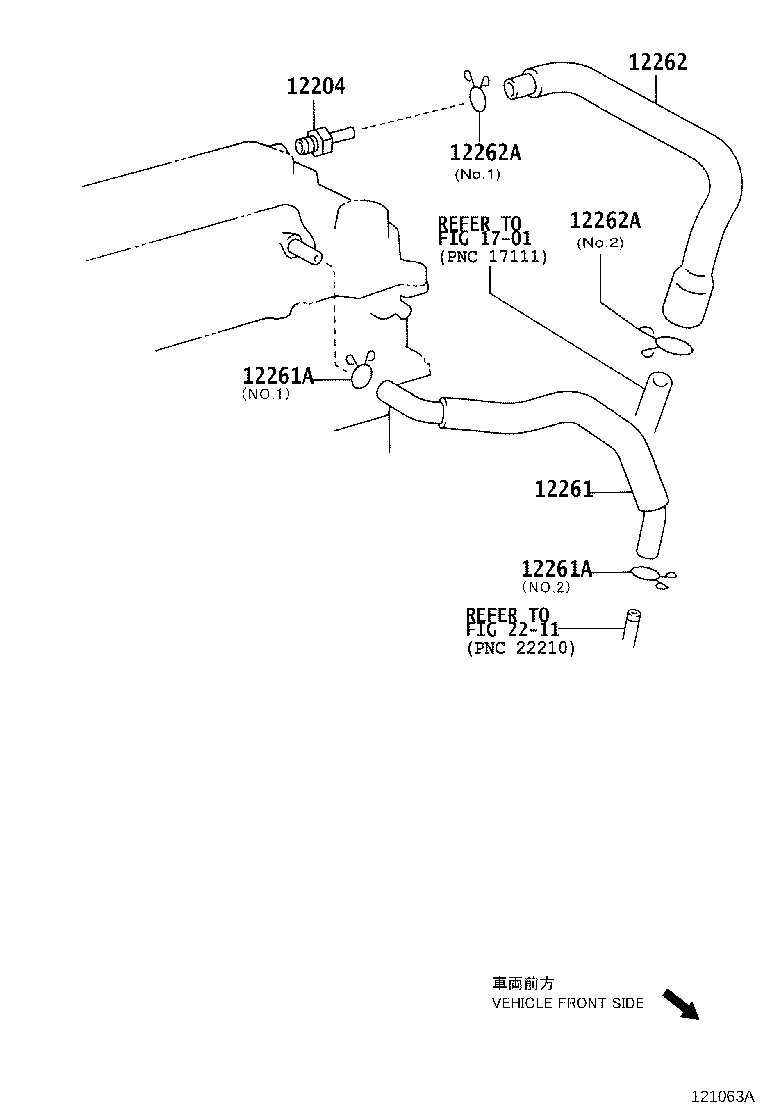 12261-28130 HOSE, VENTILATION product image