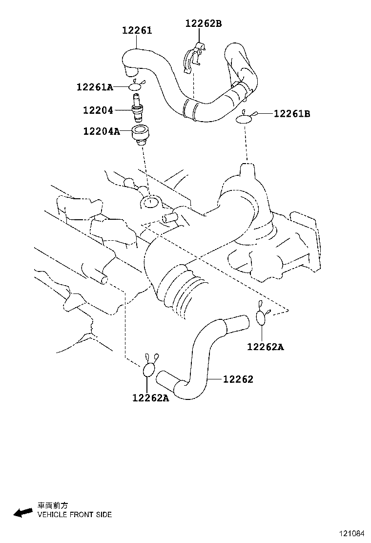 12251-0Y010 CLAMP, VENTILATION TUBE product image