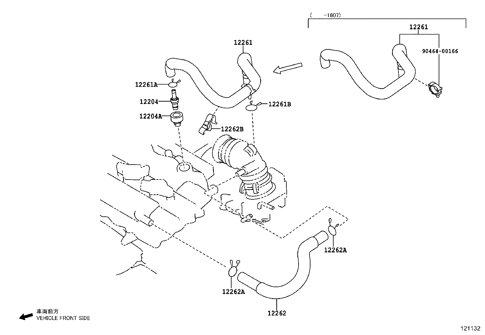 12204-0Y050 VALVE SUB-ASSY, VENTILATION product image