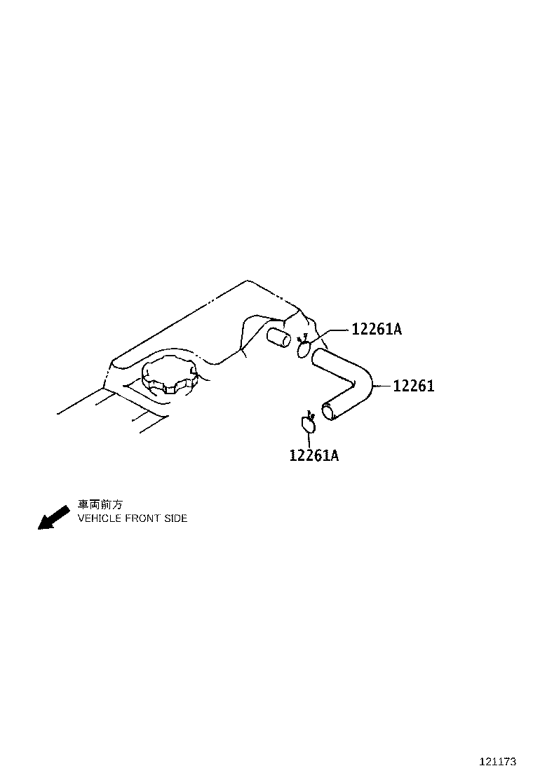 12229-30100 PIPE, VENTILATION product image