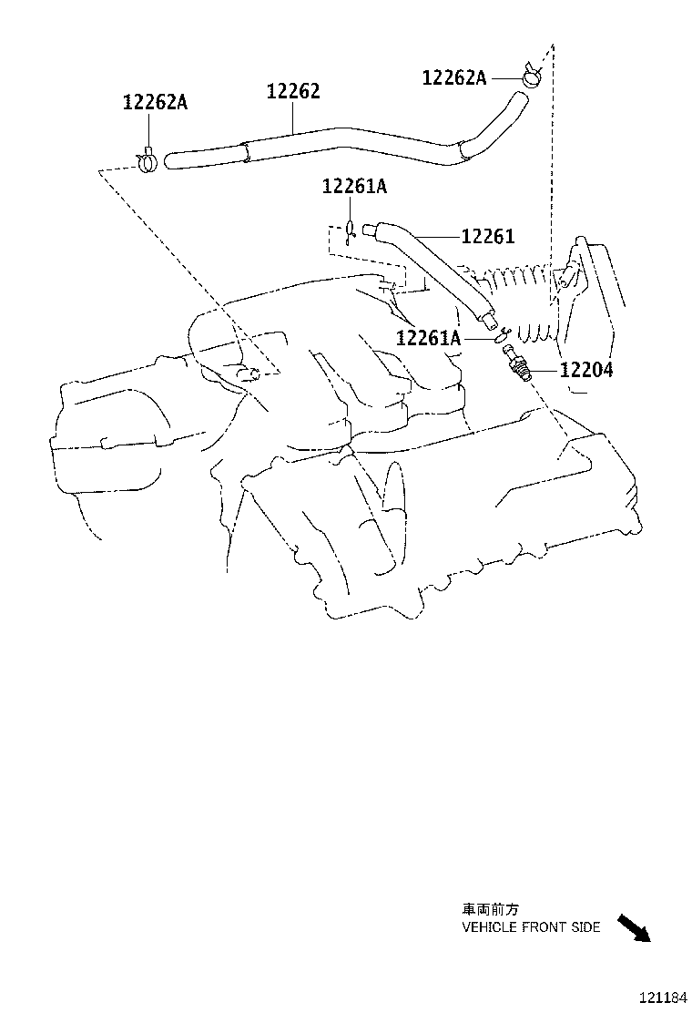 12204-28040 VALVE SUB-ASSY, VENTILATION product image
