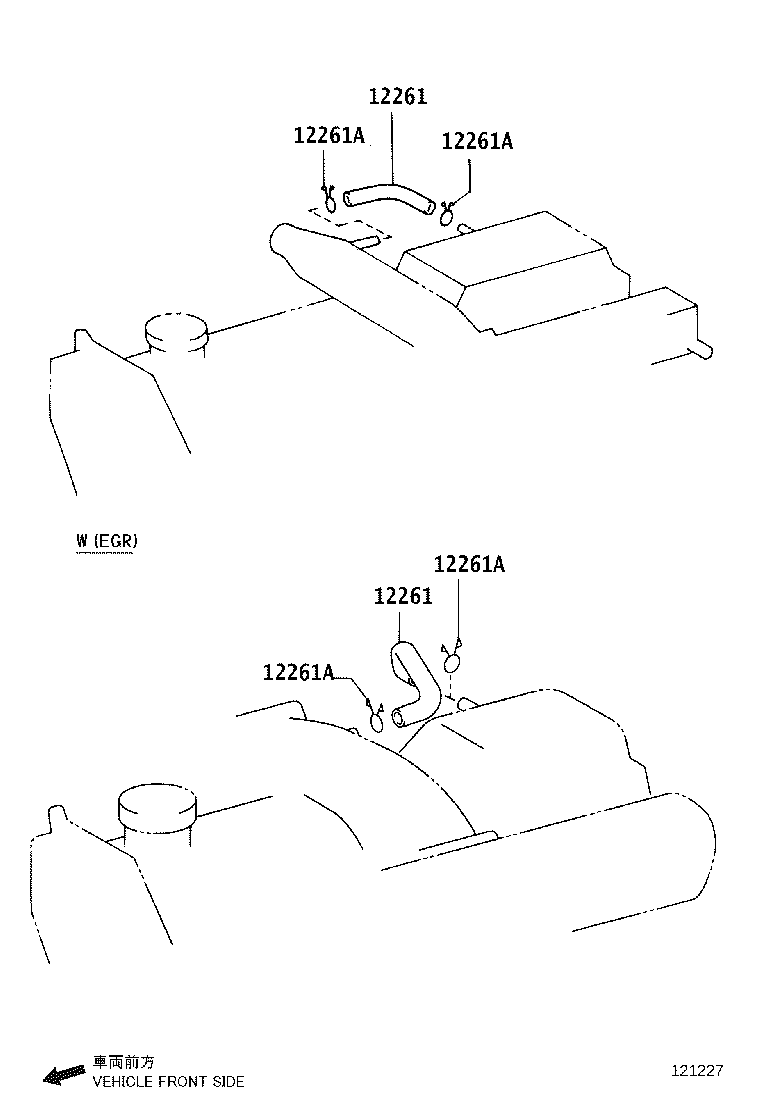 12263-51010 HOSE, VENTILATION, NO.3 product image