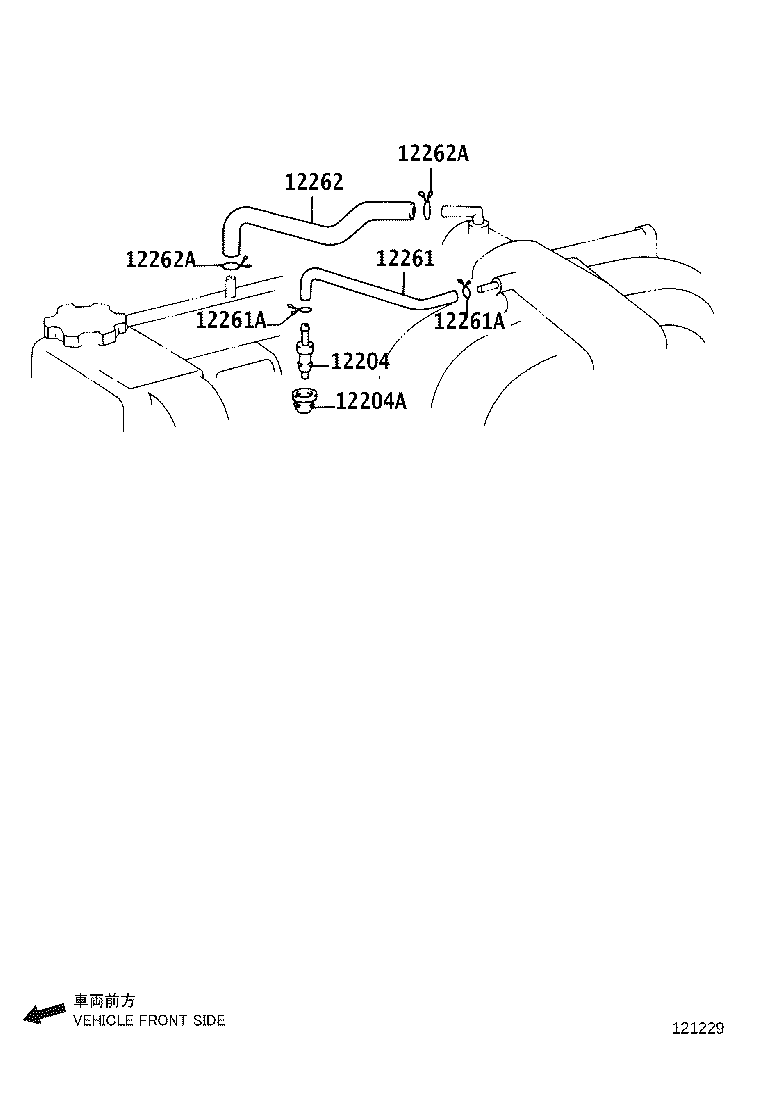 12263-51010 HOSE, VENTILATION, NO.3 product image
