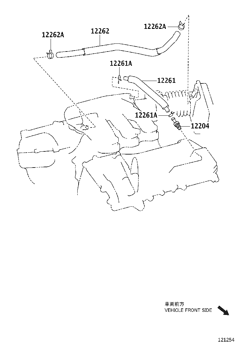 12260-31050 HOSE, VENTILATION product image