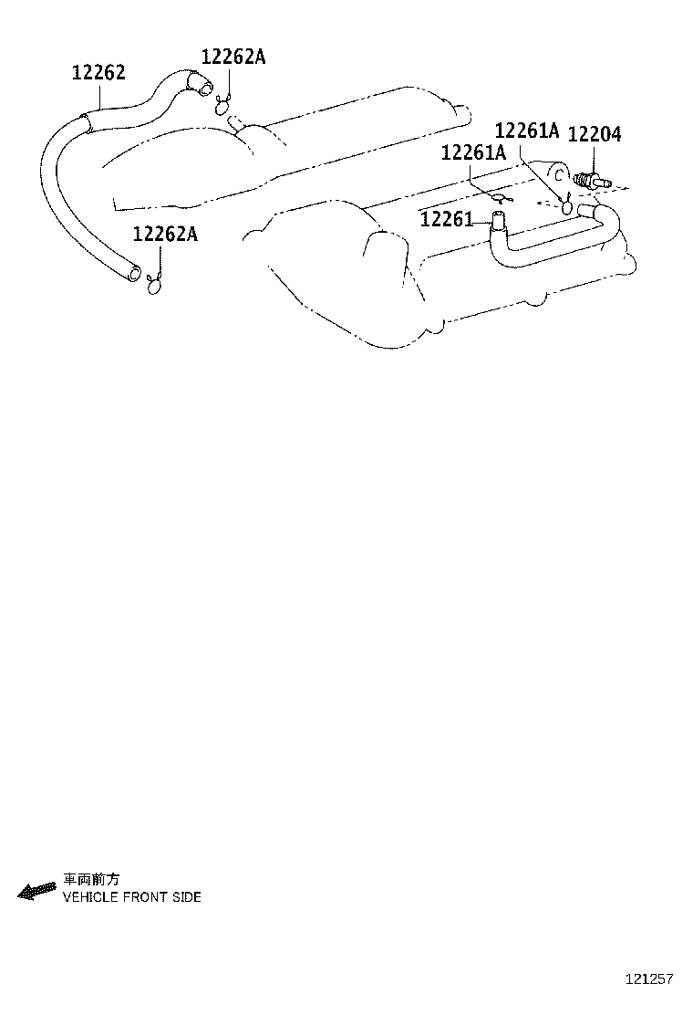 12229-0L010 PIPE, VENTILATION product image