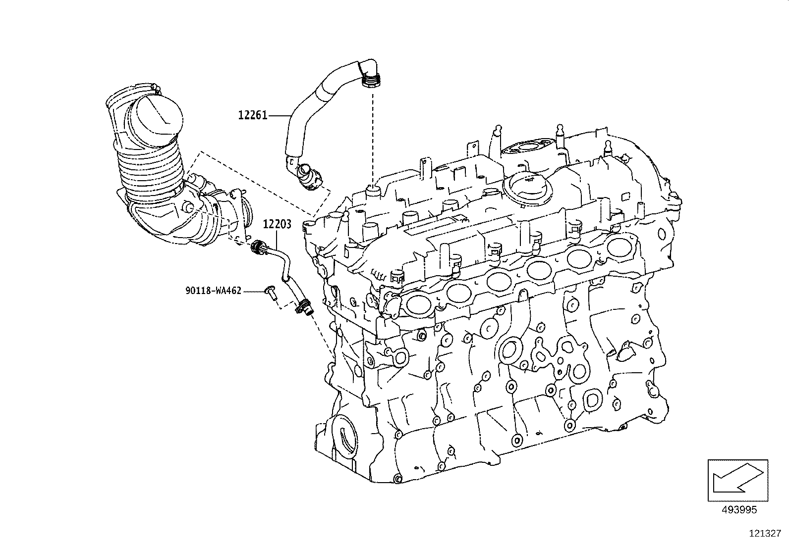 12261-WAA02 HOSE, VENTILATION product image