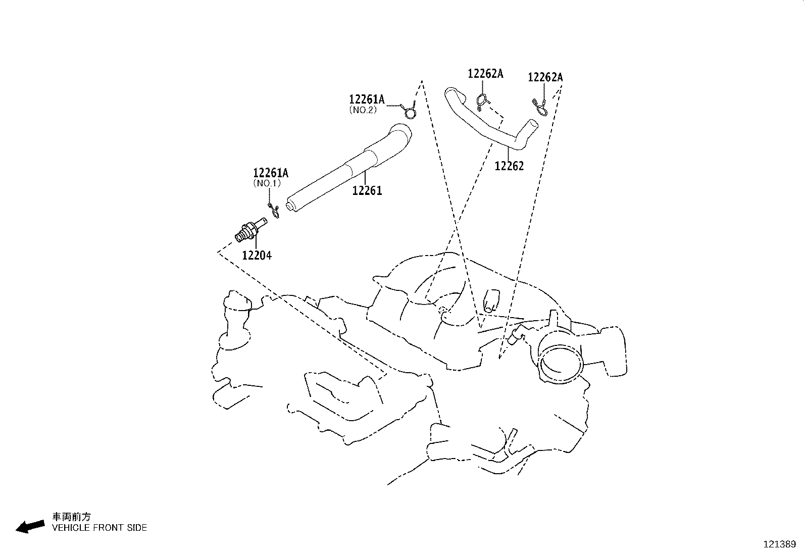12211-F0010 CASE, VENTILATION, NO.1 product image