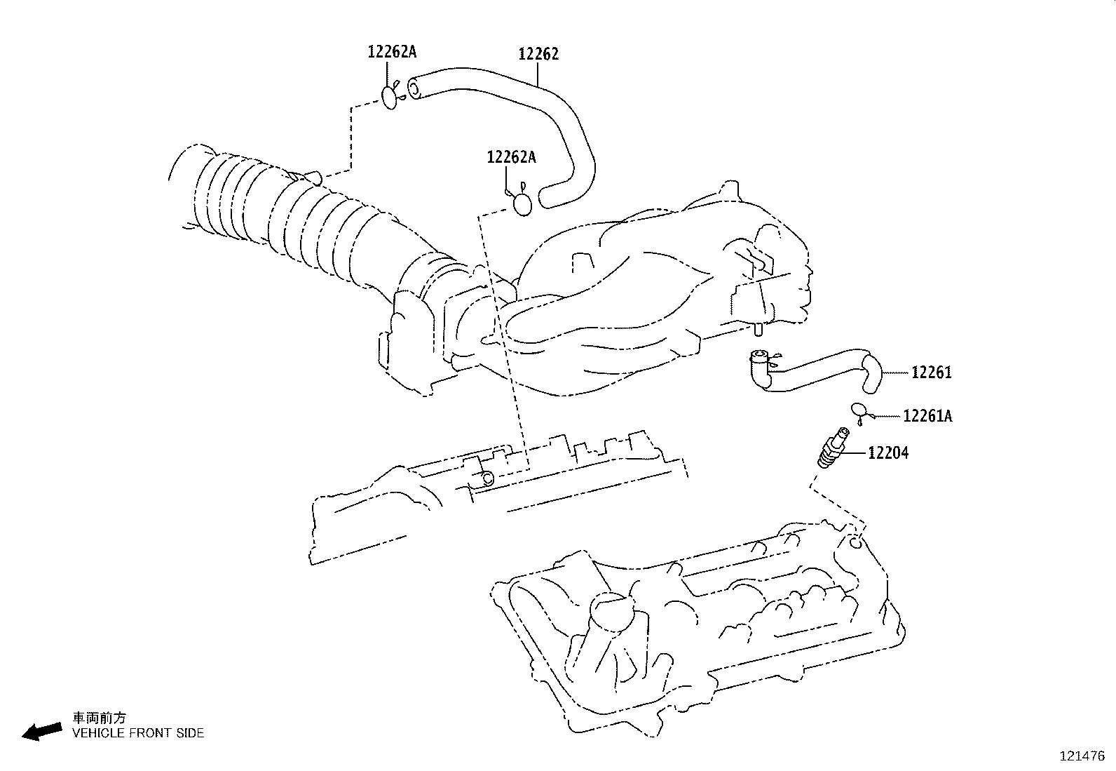 12211-0W010 CASE, VENTILATION, NO.1 product image