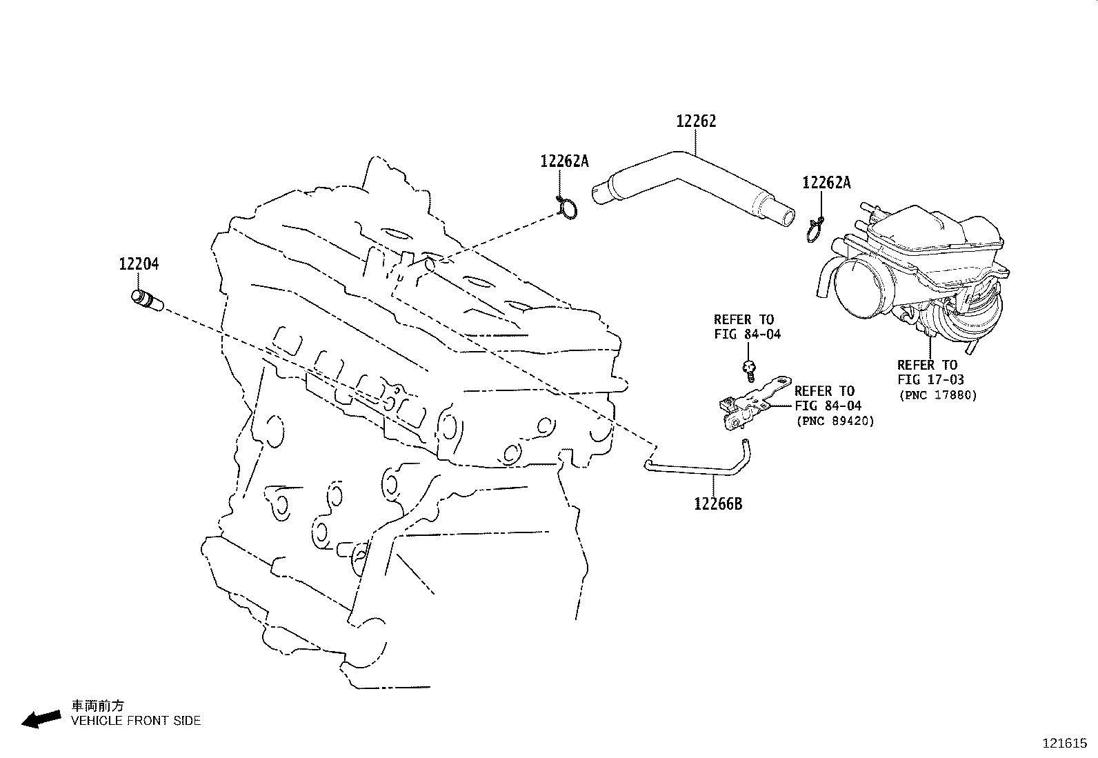 12260-25010 HOSE, VENTILATION, NO.2 product image