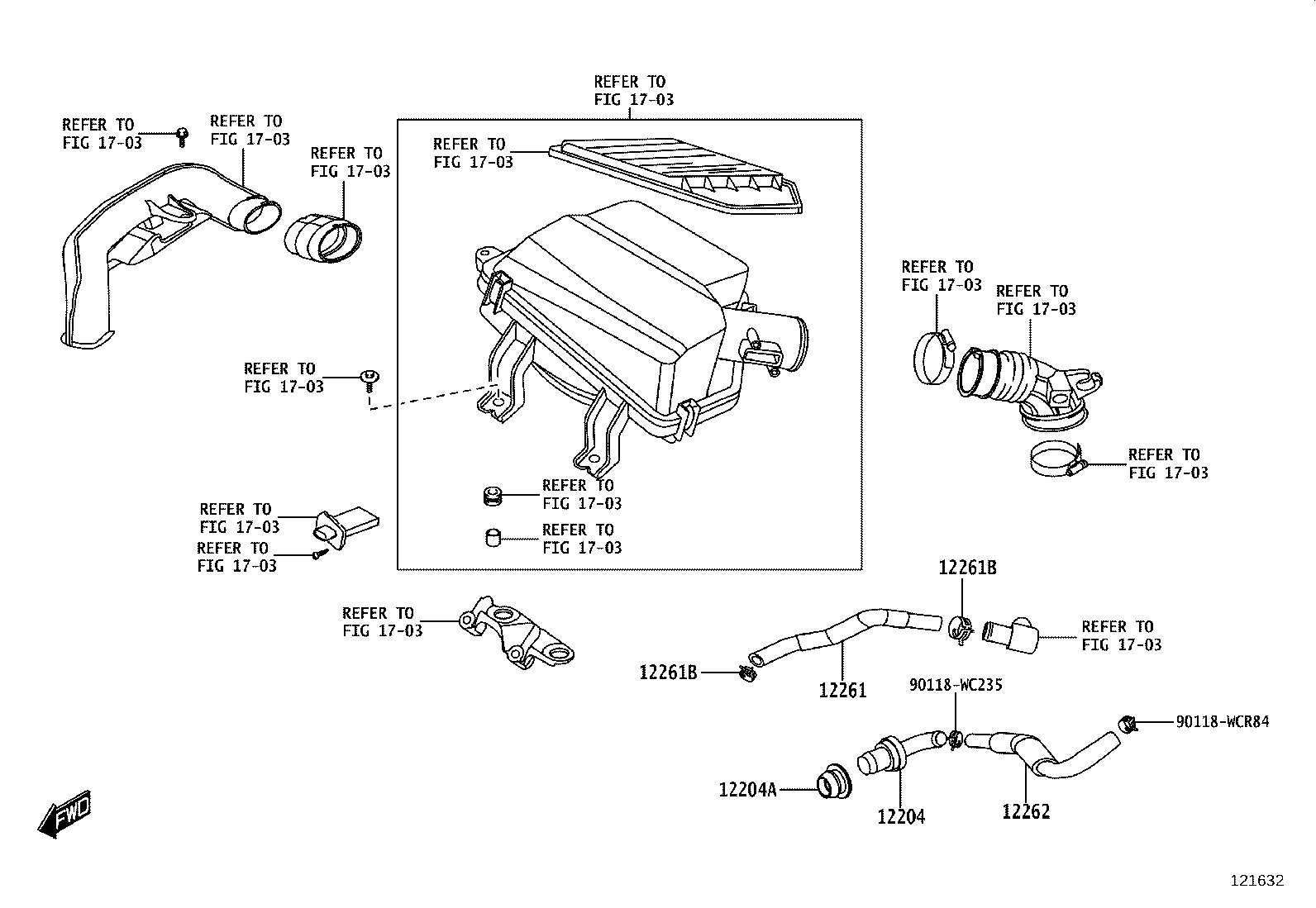 12205-WC002 CASE SUB-ASSY, VENTILATION product image