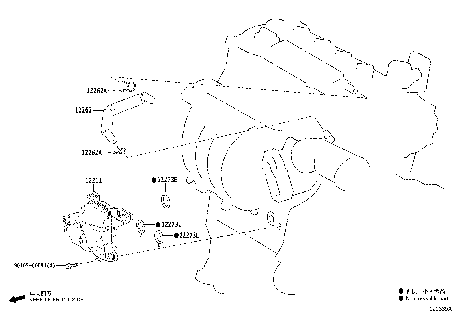 12211-F2030 CASE, VENTILATION, NO.1 product image