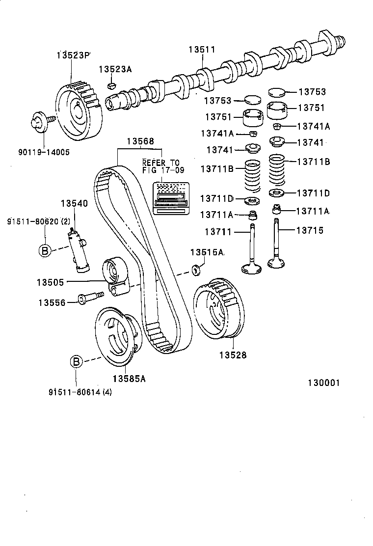 13501-05030 CAMSHAFT product image