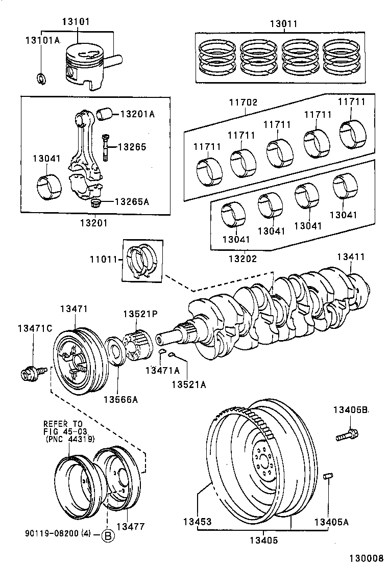 13013-62120 RING SET, PISTON product image
