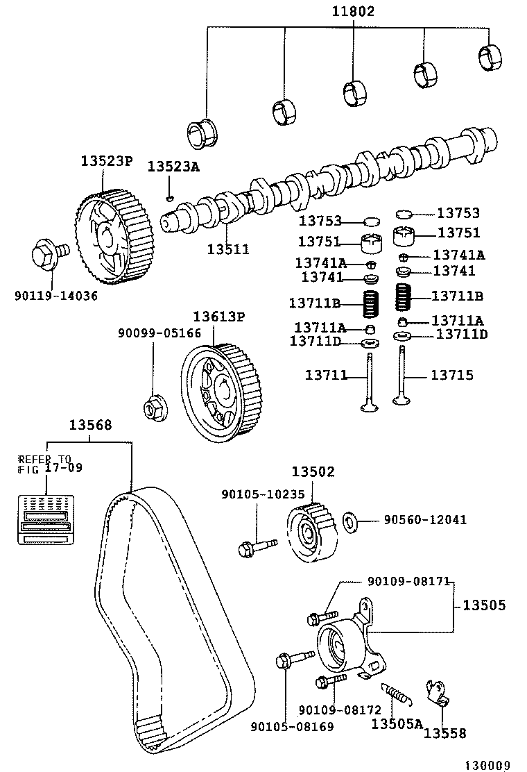 13502-75901 CAMSHAFT, NO.2 product image