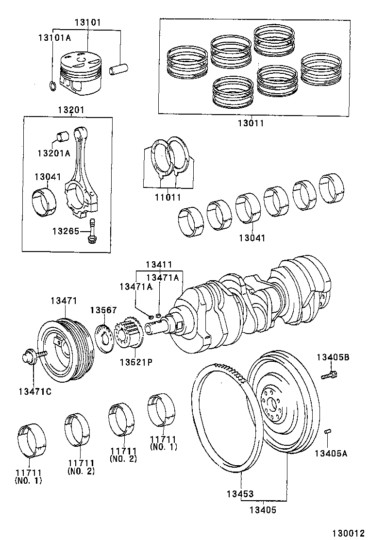 13201-09110 ROD SUB-ASSY, CONNECTING product image