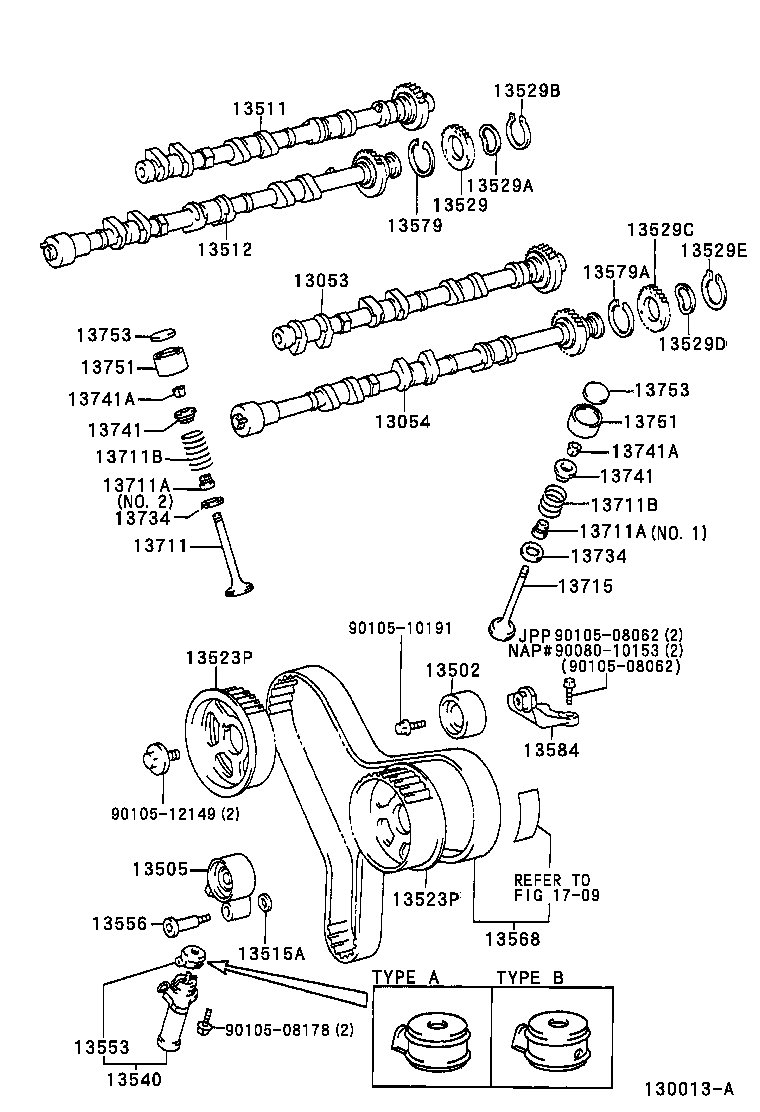 Toyota 13523-22050 GEAR OR SPROCKET, CAMSHAFT TIMING