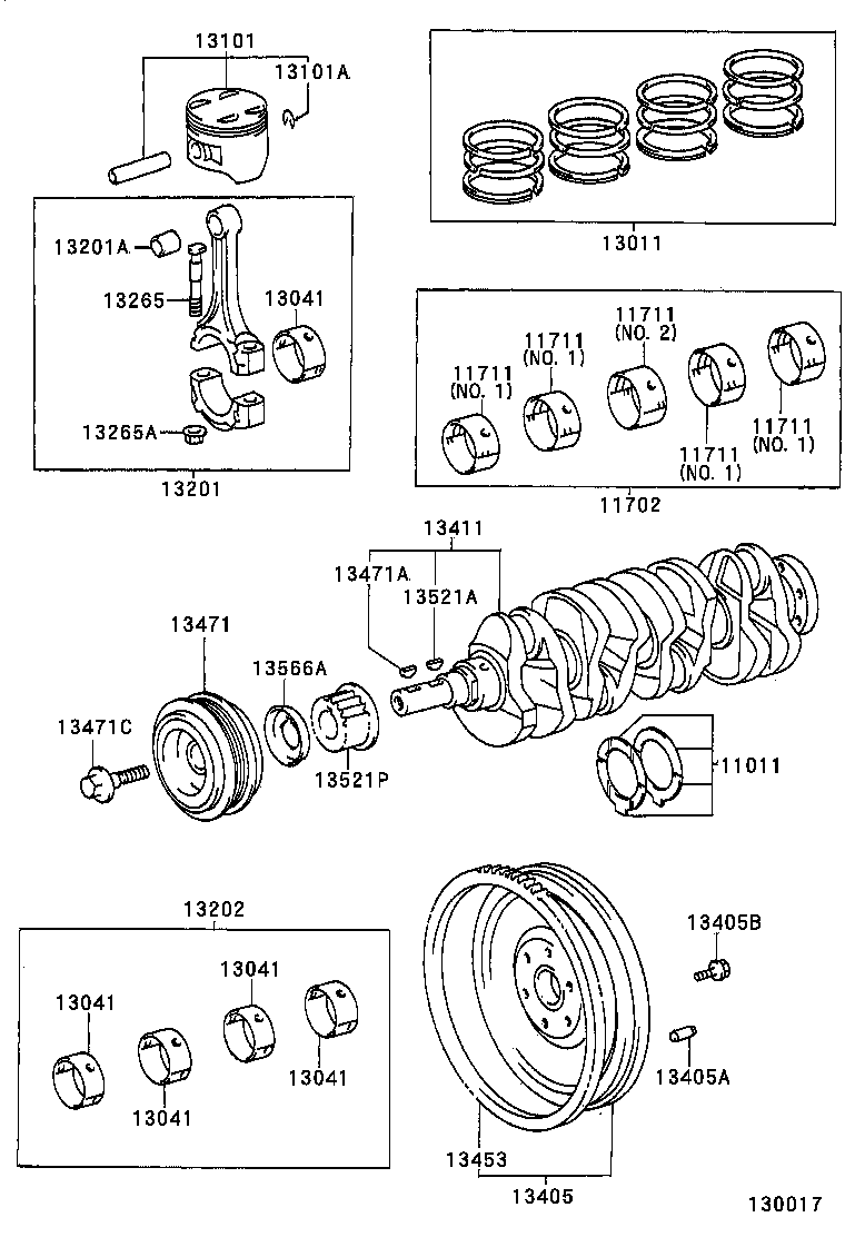 13103-74201 PISTON SUB-ASSY, W/PIN product image