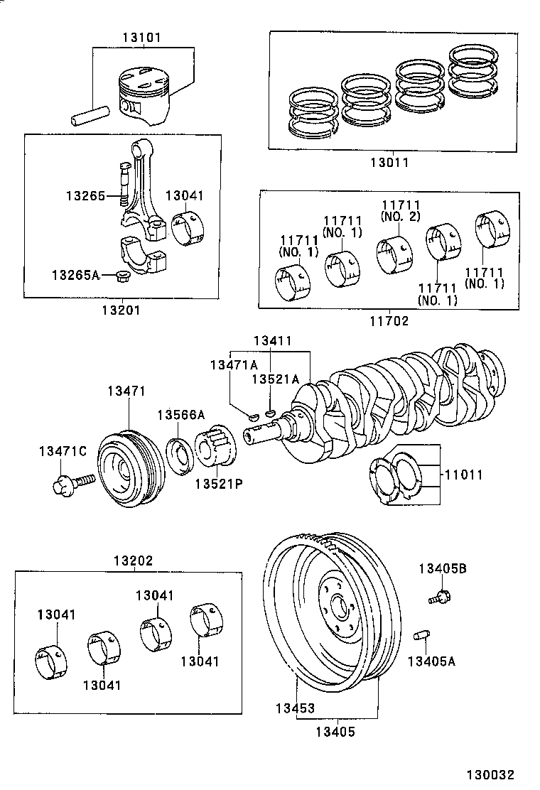 13103-02090 PISTON SUB-ASSY, W/PIN product image