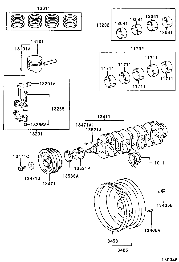 13103-02090 PISTON SUB-ASSY, W/PIN product image
