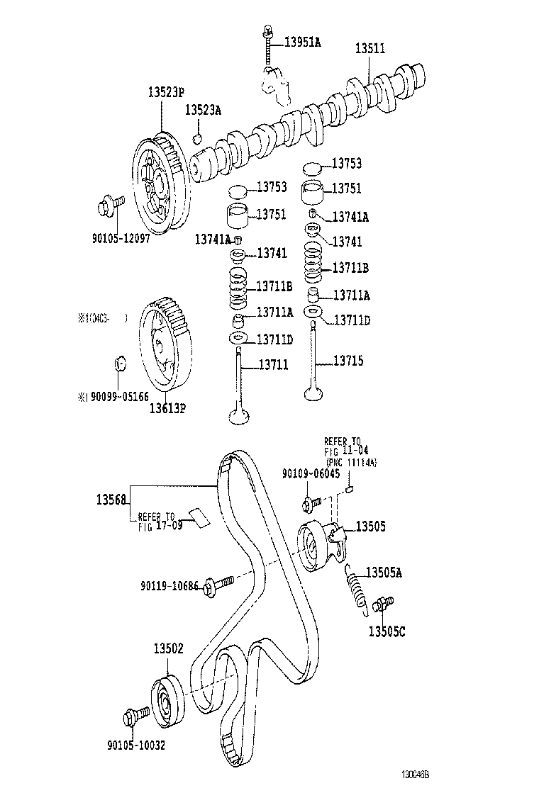 13511-64130 CAMSHAFT product image