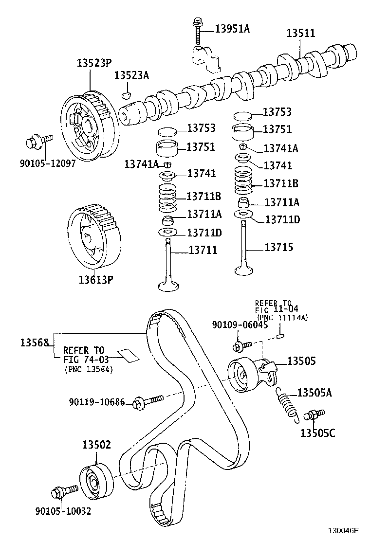 13501-0D030 CAMSHAFT product image
