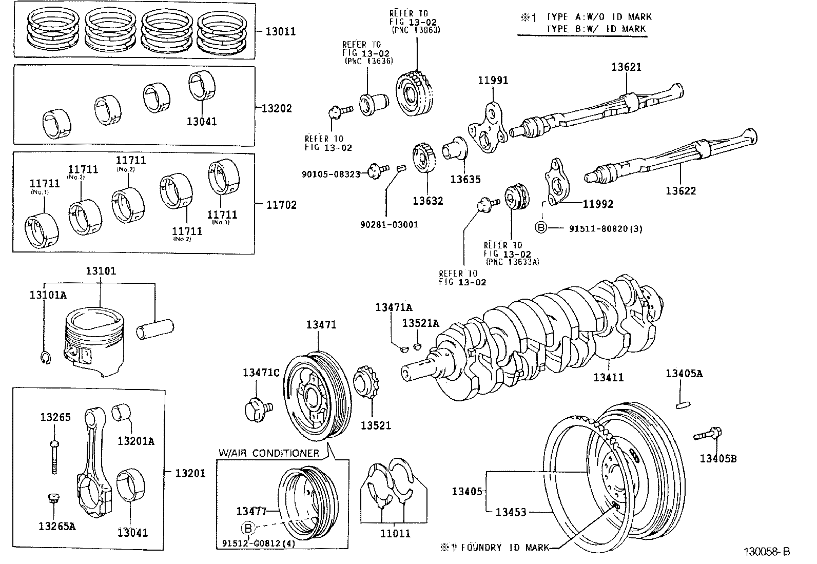 Toyota 13408-75020 PULLEY, CRANKSHAFT