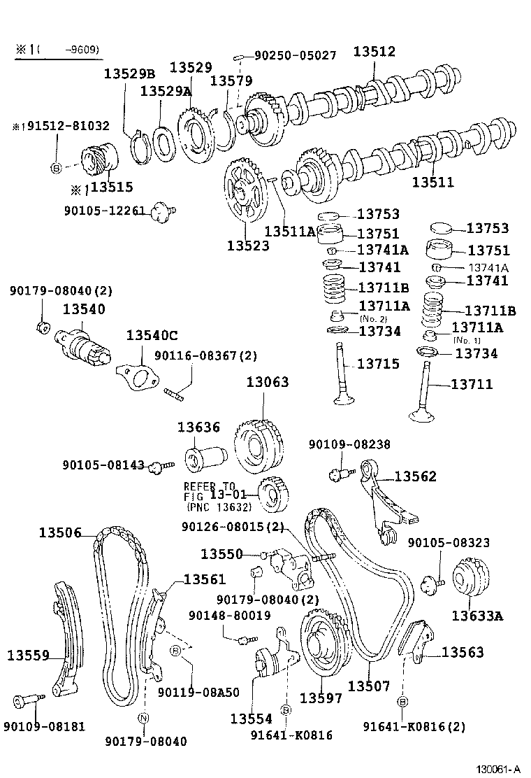 Toyota 13507-75020 CHAIN SUB-ASSY, NO.2